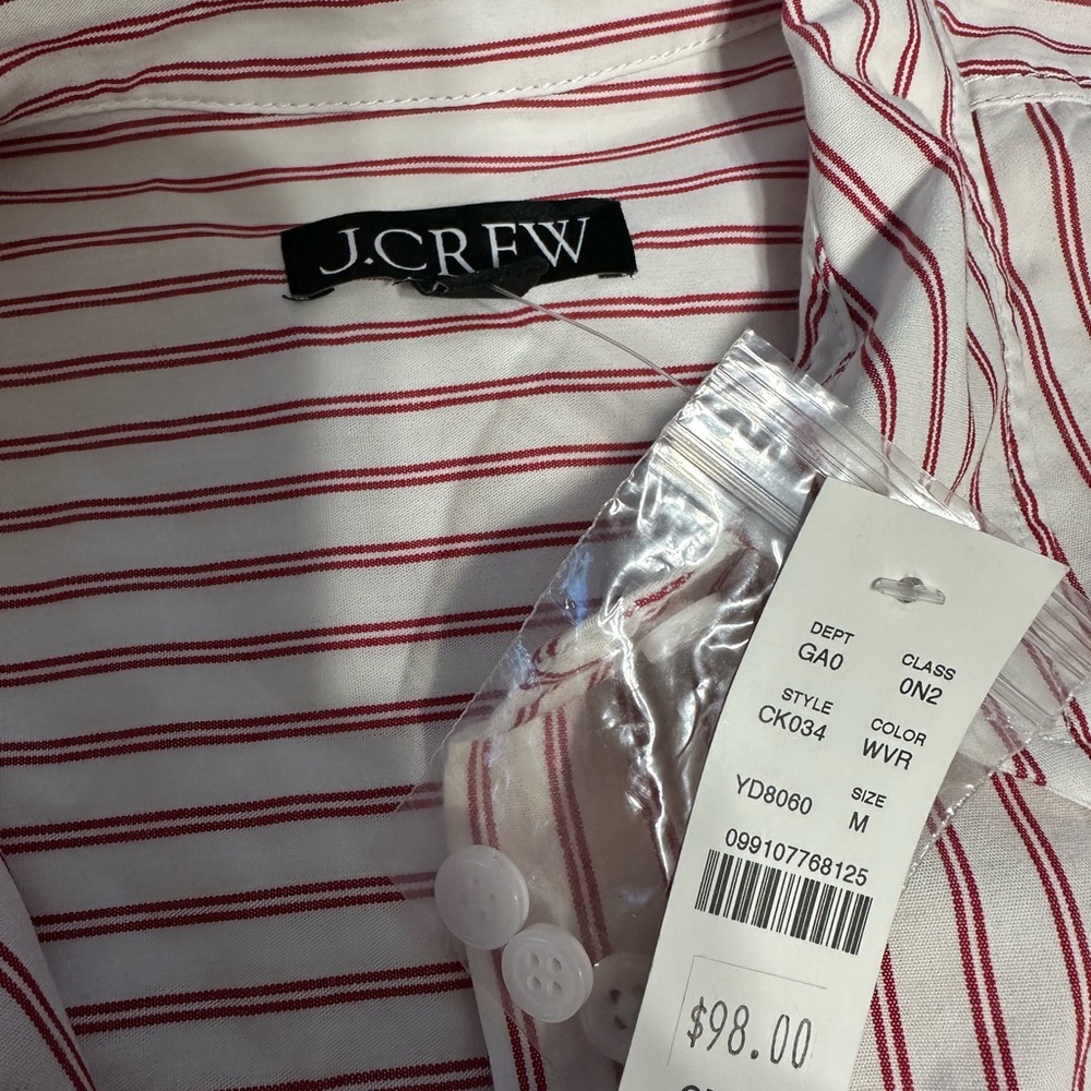 J. Crew Étienne cropped button-up shirt in stripe - Picture 8 of 10
